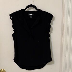 DKNY Women's Elegant Black Blouse